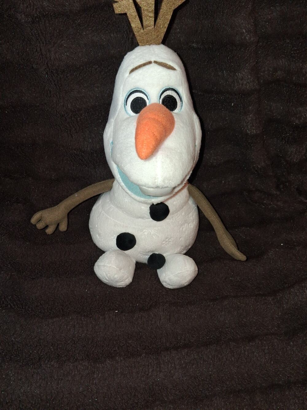 Disney Frozen talking Olaf Plush Doll Stuffed Snowman Used Excellent conditions.